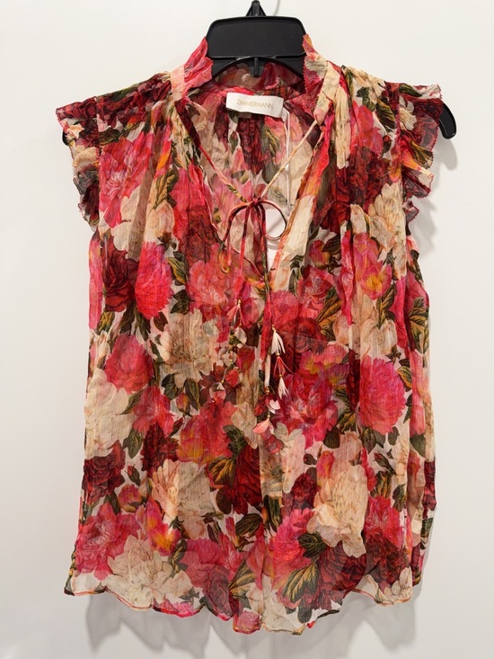 Zimmermann Tops - NWT AU0P 100%Silk Zimmermann Wonderland Frilled Tank